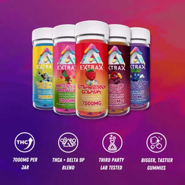 THCa 7000mg Gummies | Adios Blend - Image 4