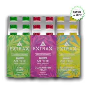 Delta-9 THC Blister Pack 3 Pack Gummy Bundle.